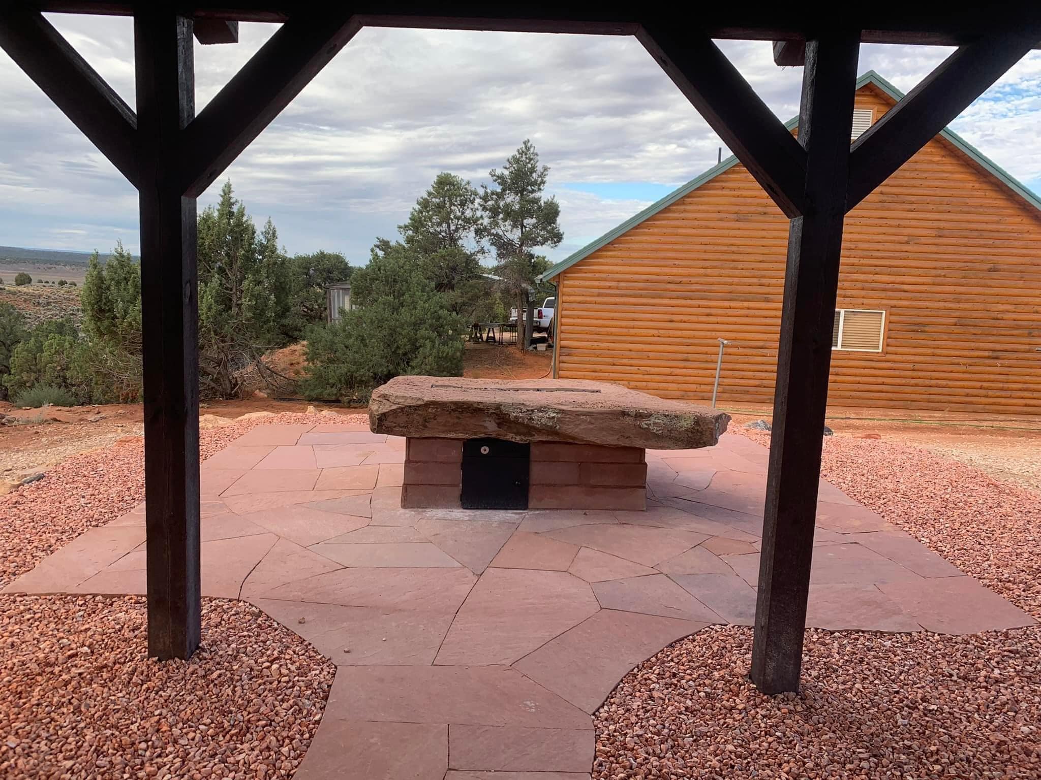 flagstone patio